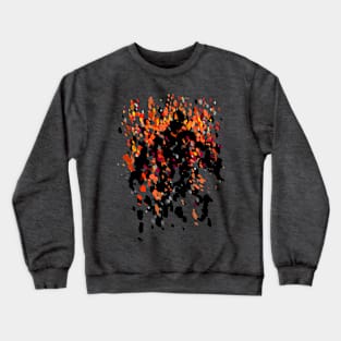 Burning Man Figure In Flames Crewneck Sweatshirt